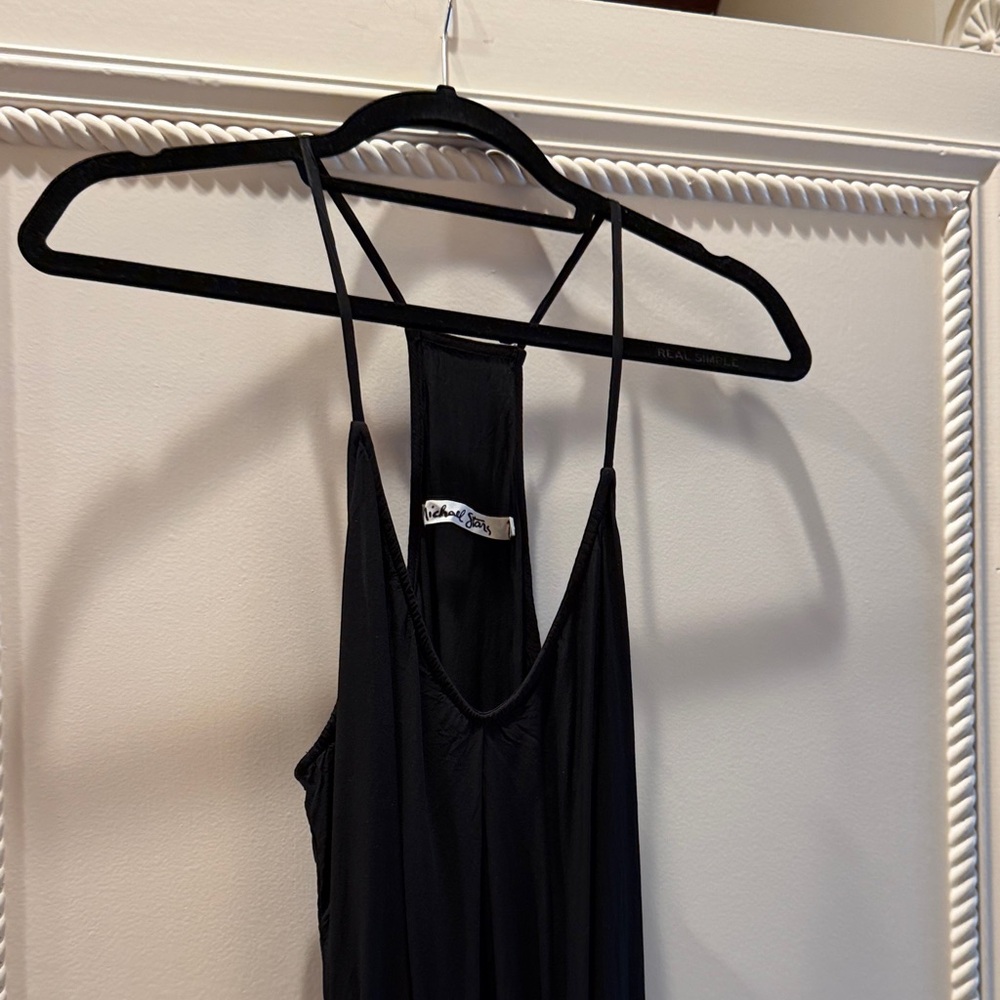 Black Maxi Dress with Strappy Back
